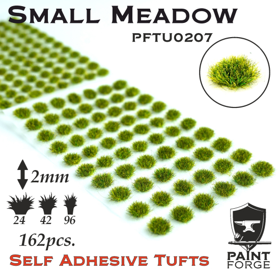 Paint Forge kępki trawki Small Meadow - 162sztuk / 2mm